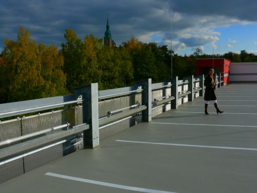 Parkhaus Tivoli, oberes Parkdeck
